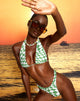 Bild von Cerry Bikini-Oberteil in Square Flag Grün