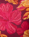 Skizzenhaftes Hibiskus-Burgund