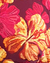 Skizzenhaftes Hibiskus-Burgund