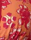 Floral Fun Orange mit kontrastierender Bindung