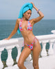 Bild von Cerry Bikinioberteil in Blurred Flower Blau und Rosa