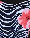 Kontrastierende Bindung Floral Zebra