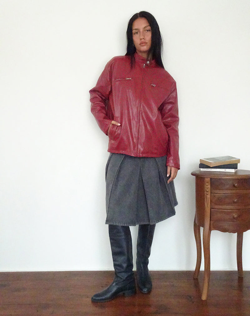 Bild von Charlize Moto Jacke in PU Rot