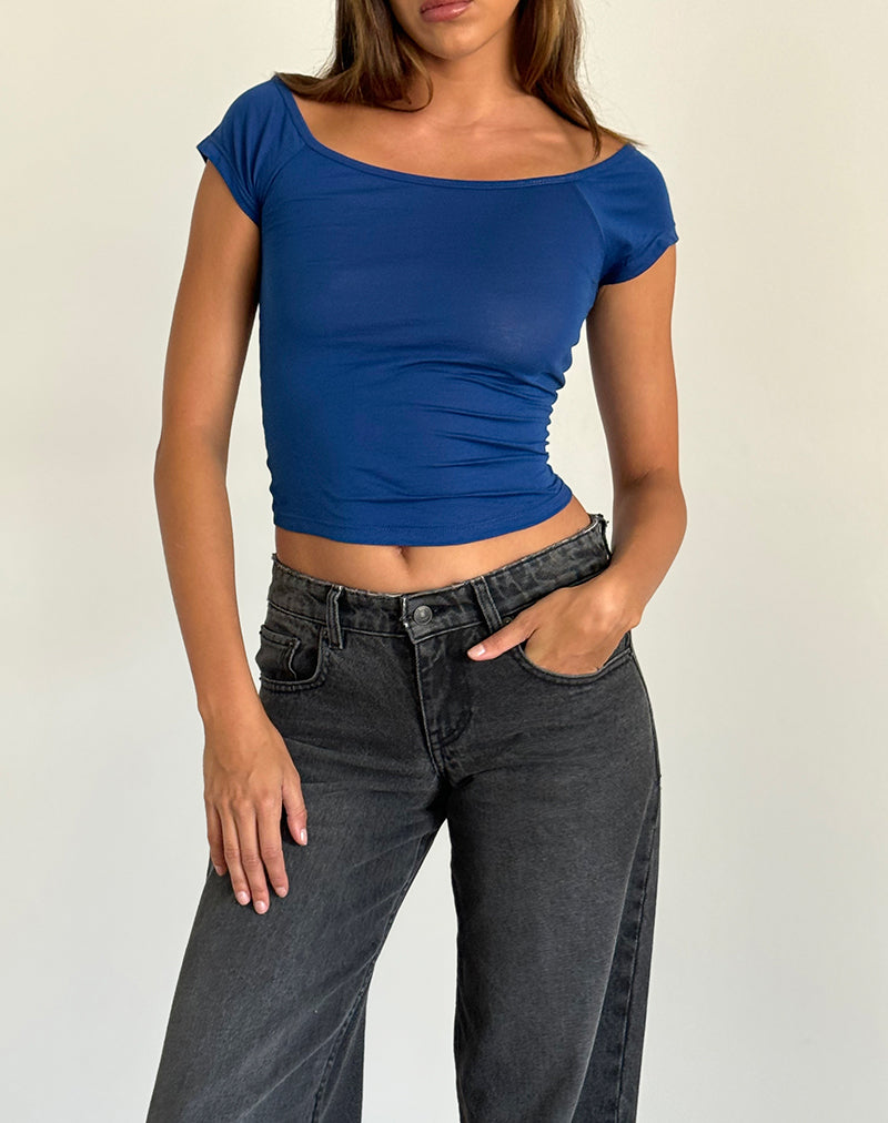 Bild von Charya Off The Shoulder Top in Dazzling Blue