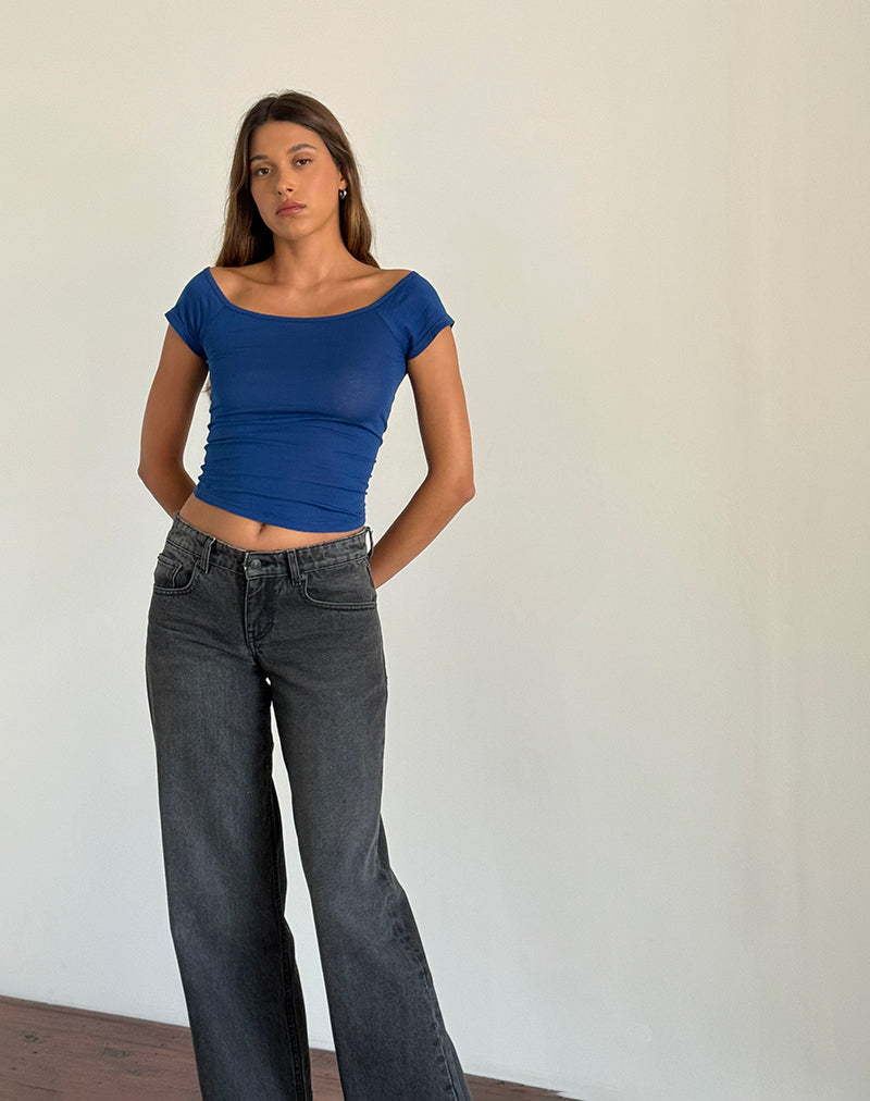 Bild von Charya Off The Shoulder Top in Dazzling Blue