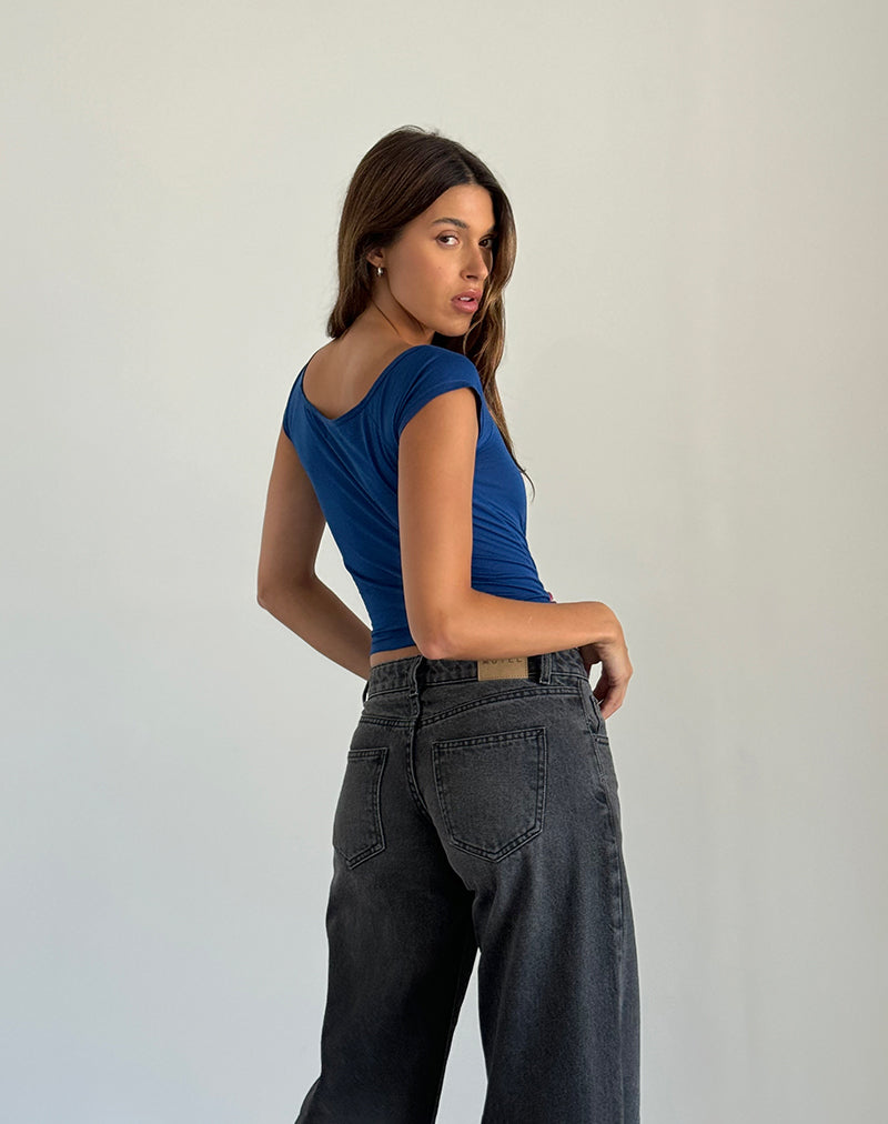 Bild von Charya Off The Shoulder Top in Dazzling Blue