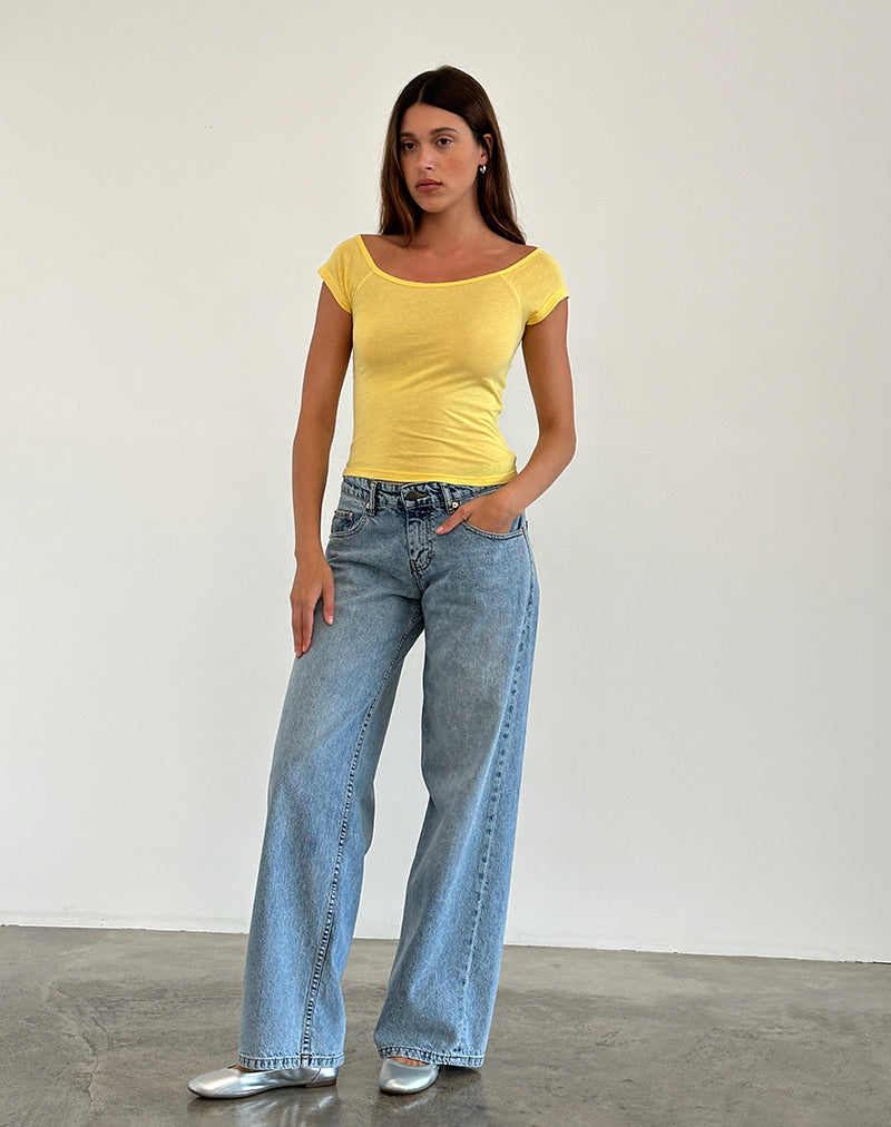 Bild von Charya Off Shoulder Top in Lemonade