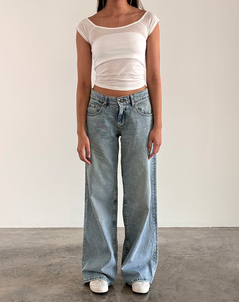 Image of Charya Schulterfreies Oberteil in Off White
