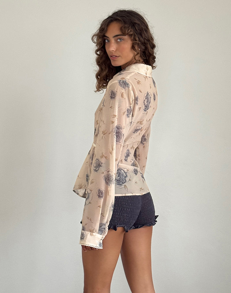 Image of Christabel Hemd in Wildrose Blau