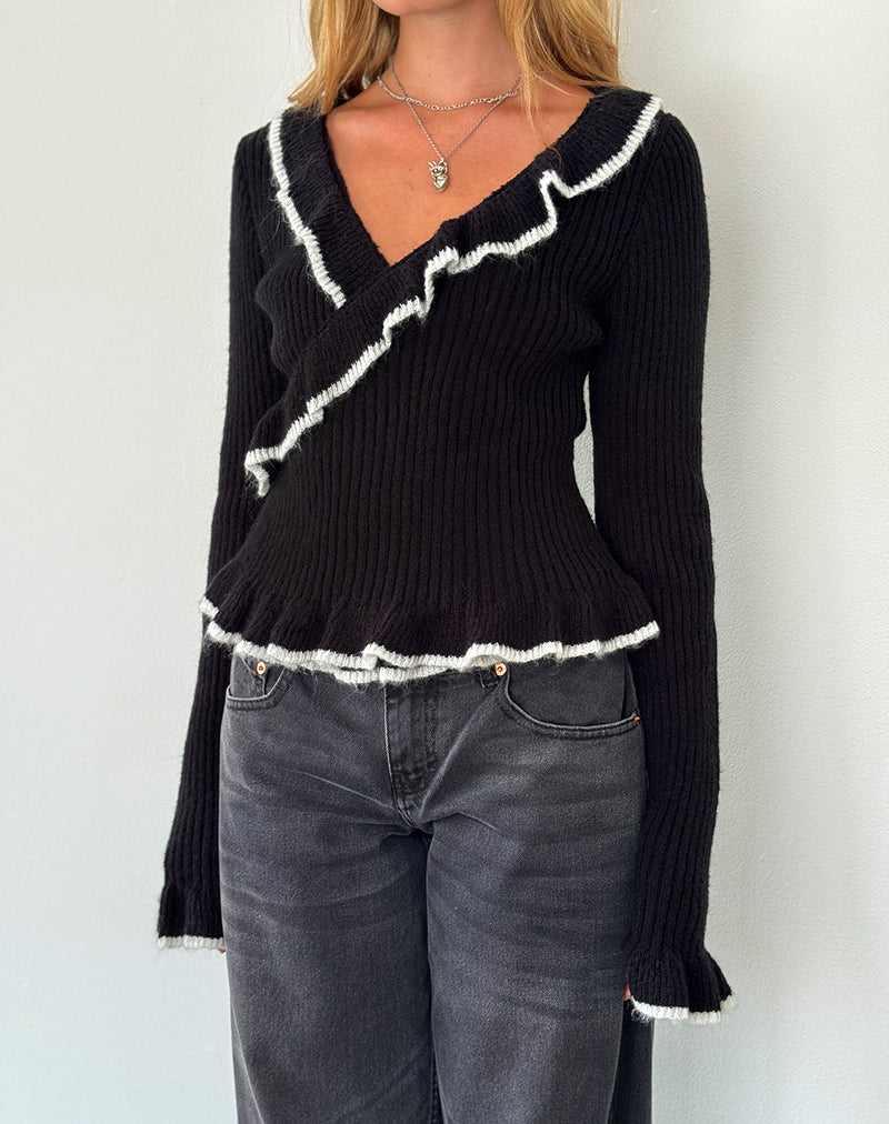 Christella Top in Schwarz