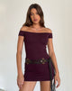 Image of Ciya Minikleid aus dicker Rippe Oxblood