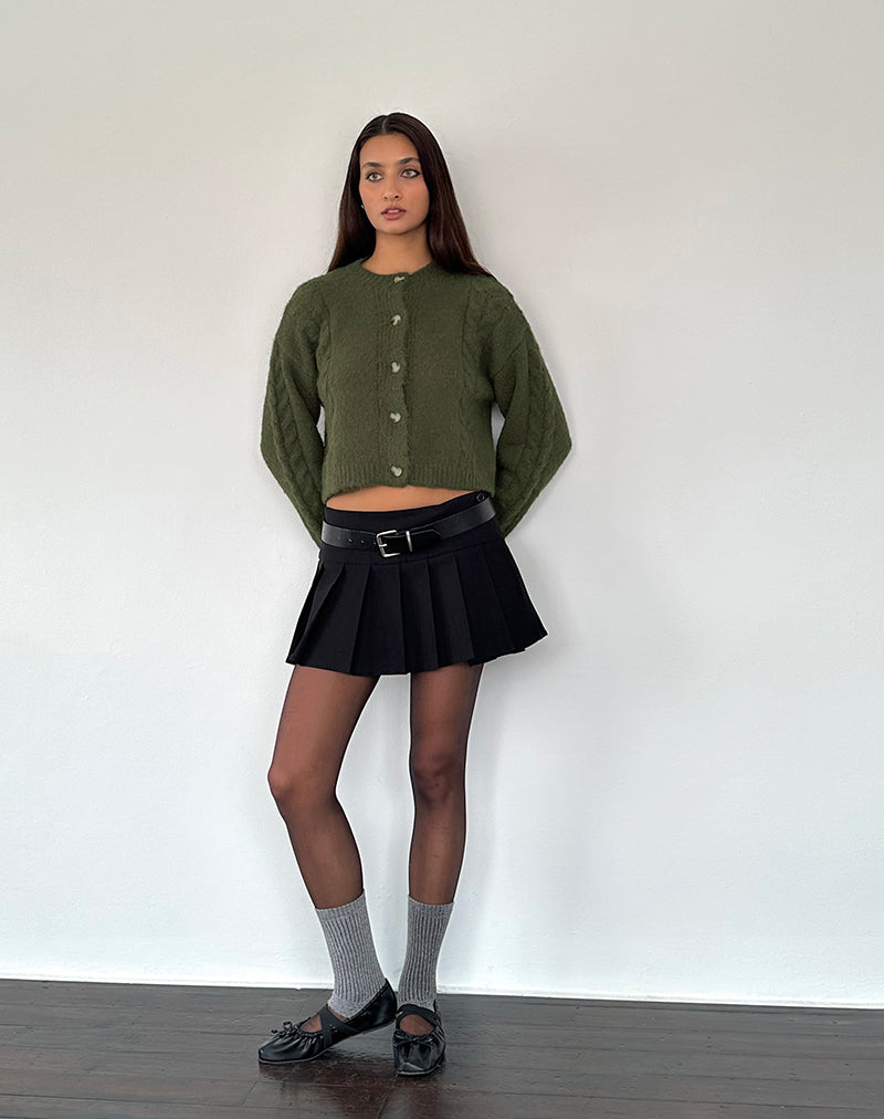 Bild von Claire Strickjacke in Waldgrün