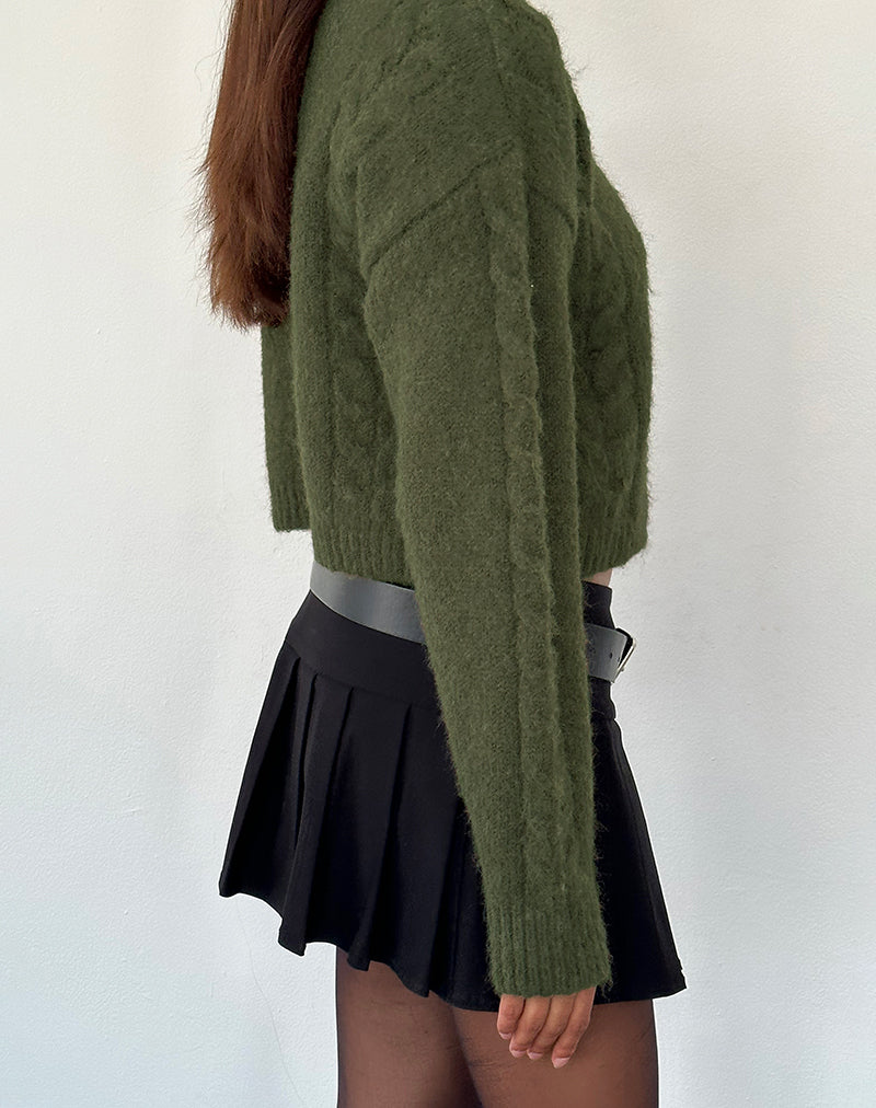 Bild von Claire Strickjacke in Waldgrün
