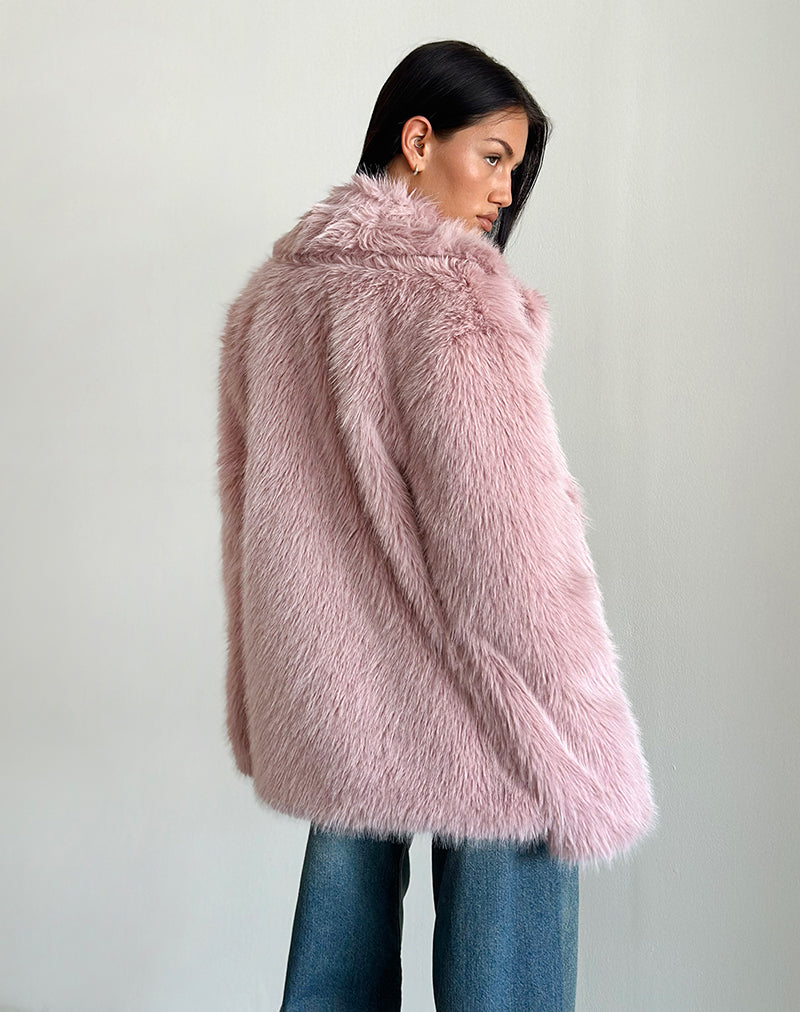Bild von Lupita Jacke aus Kunstpelz Dusty Pink