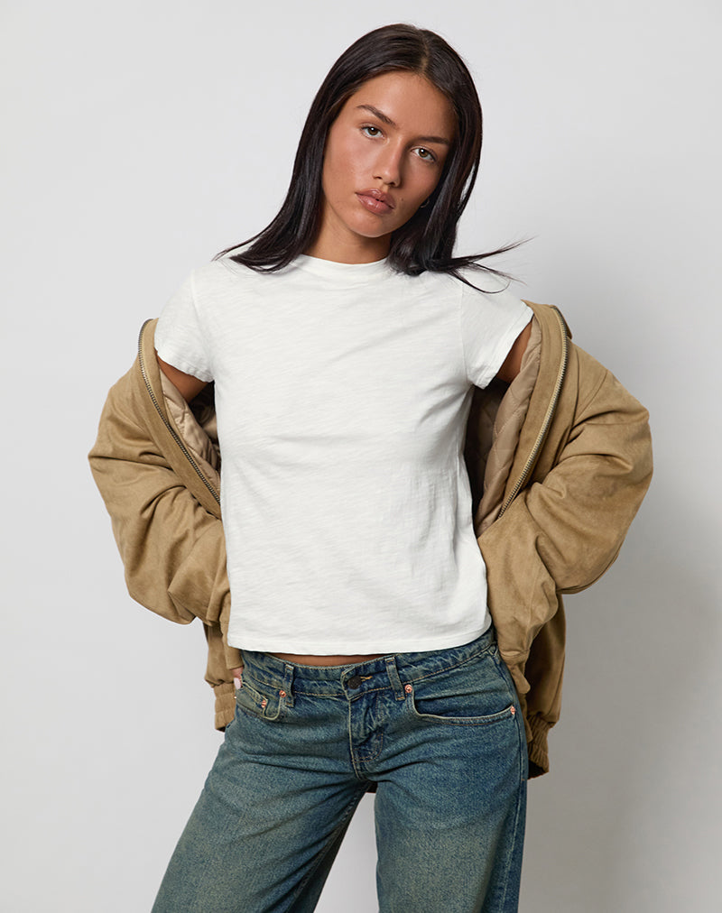 Bild von Clio Baggy Tee in Elfenbein