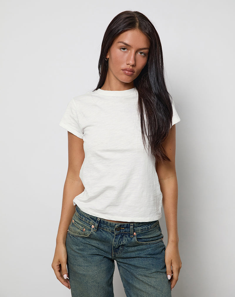 Clio Baggy Tee in Elfenbein
