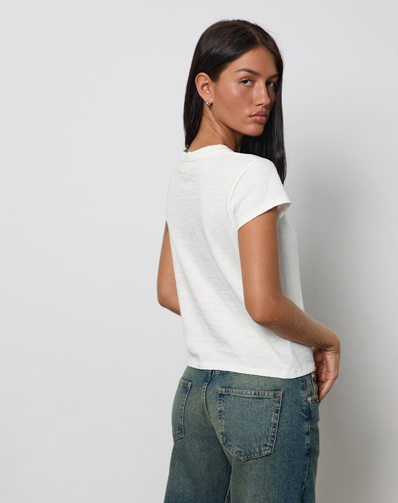 Bild von Clio Baggy Tee in Elfenbein