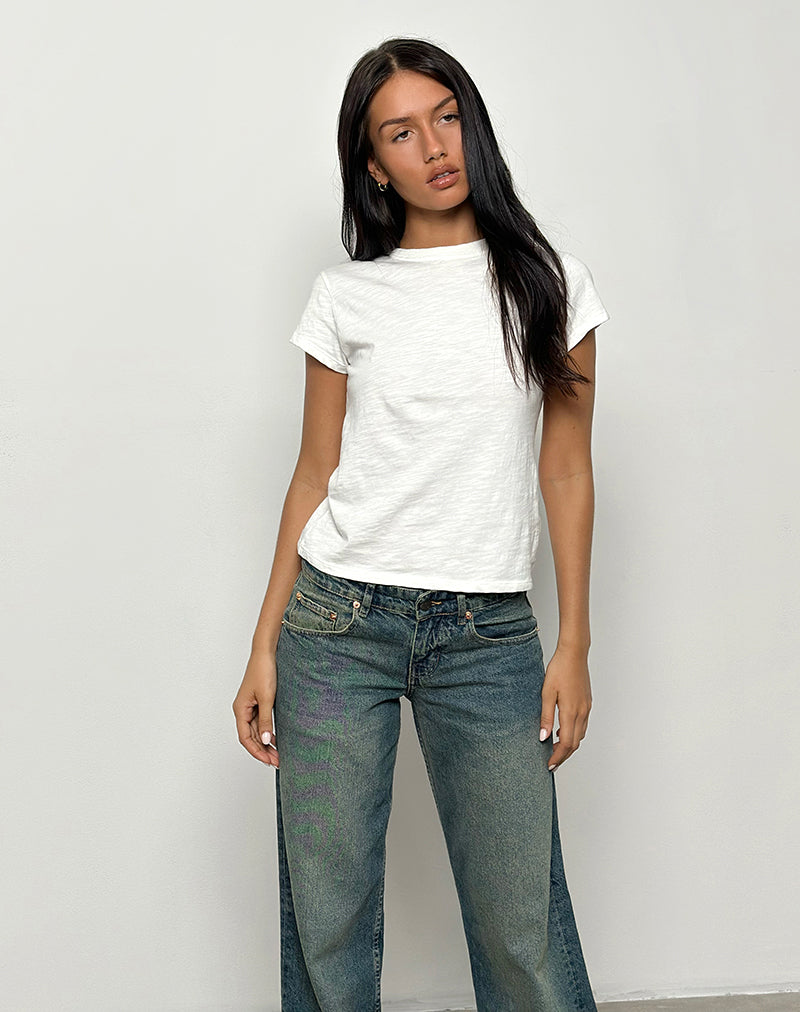 Bild von Clio Baggy Tee in Elfenbein