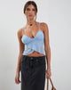 Bild von Cojira Mesh Butterfly Top in Baby Blau