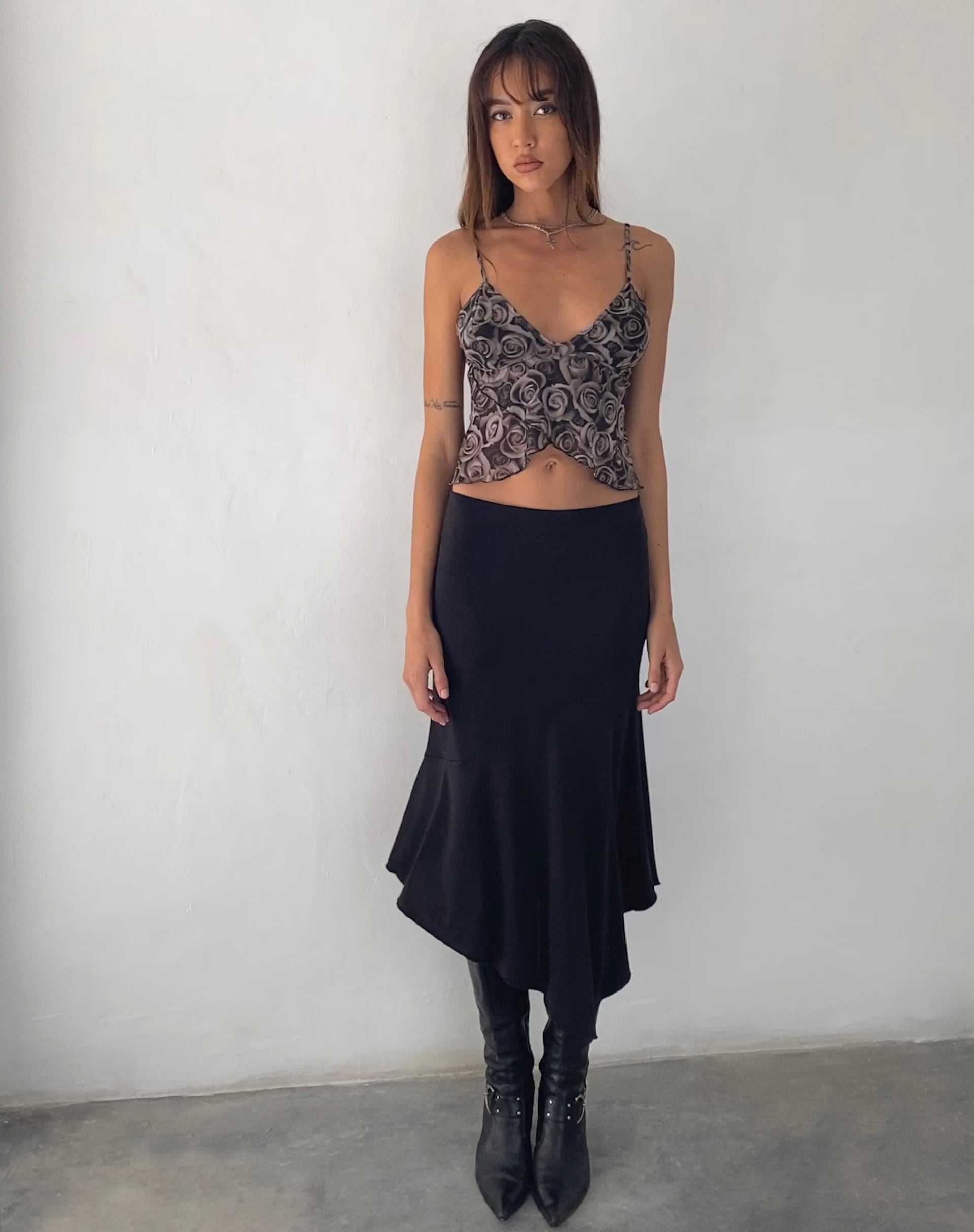 Bild von Cojira Mesh Butterfly Top in Autumn Rose Print