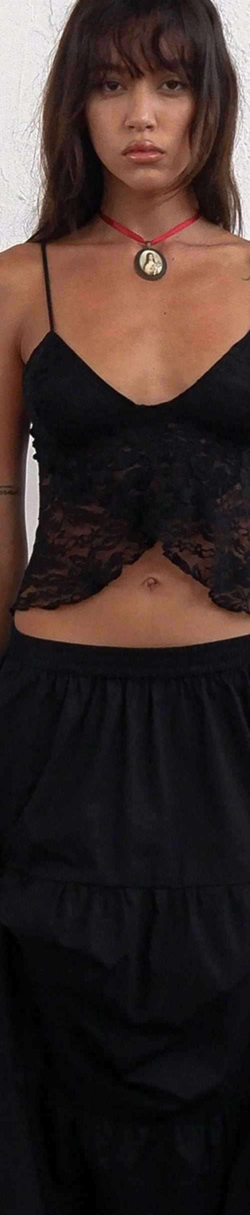 Bild von Cojira Lace Butterfly Top in Schwarz