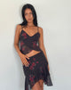 Bild von Cojira Mesh Butterfly Top in Vintage Roses Schwarz