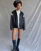 Image of Corvina PU Jacke in Schwarz mit Elfenbein