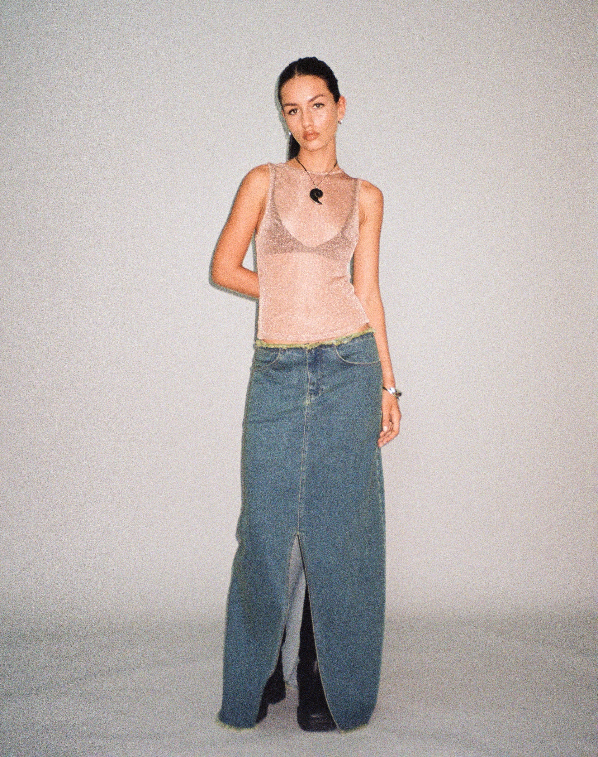 Bild von Cosima Tank Top in Rose Gold Kette