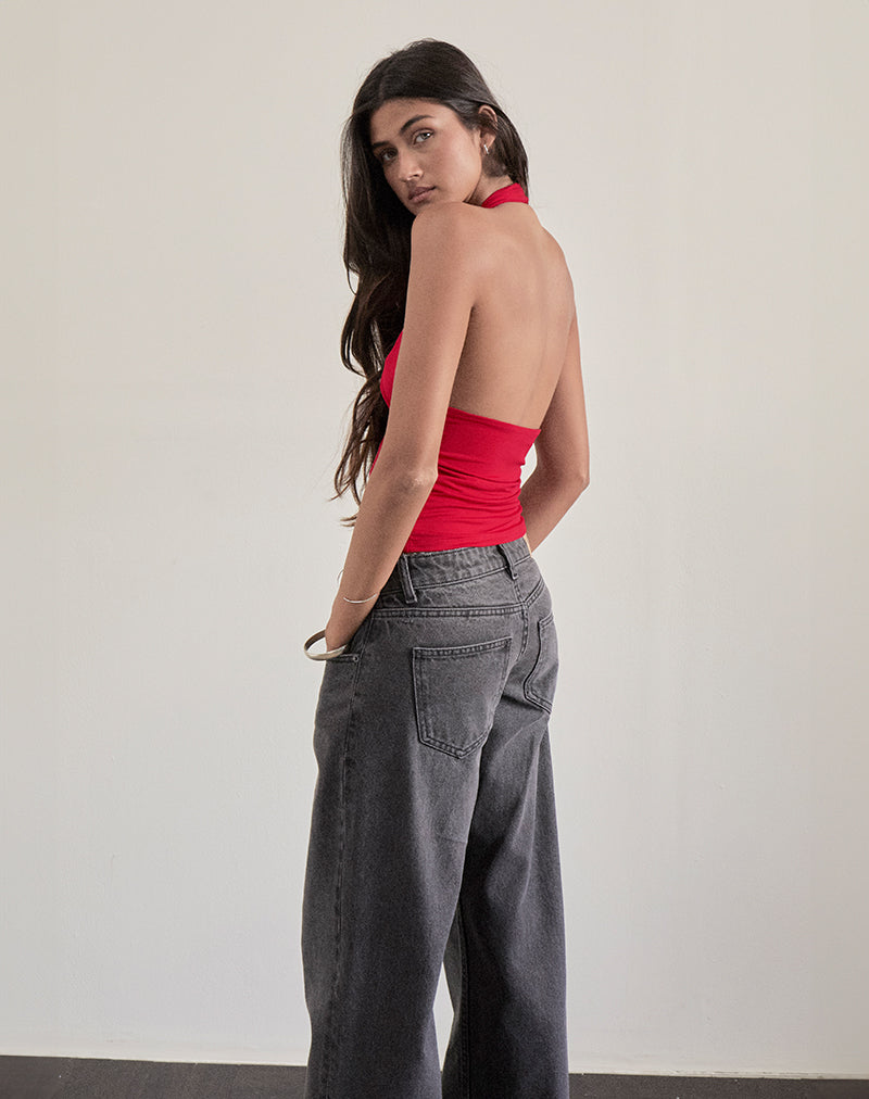 Bild von Cosimo Neckholder-Top in Rot