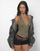 Bild von Cosimo Neckholder-Top in strukturiertem Khaki