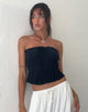 Bild von Cove Bandeau Top in Crinkle Black