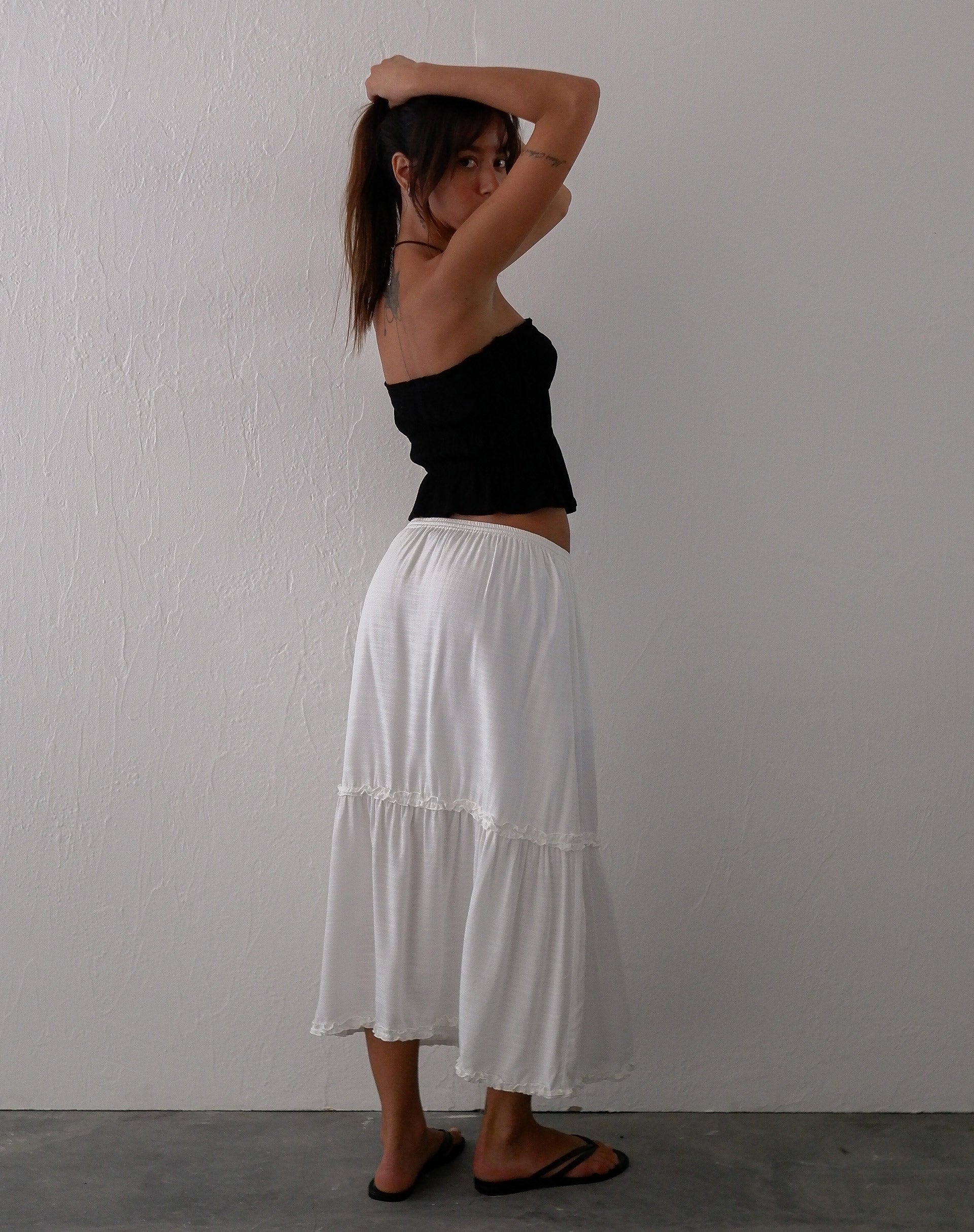 Bild von Cove Bandeau Top in Crinkle Black