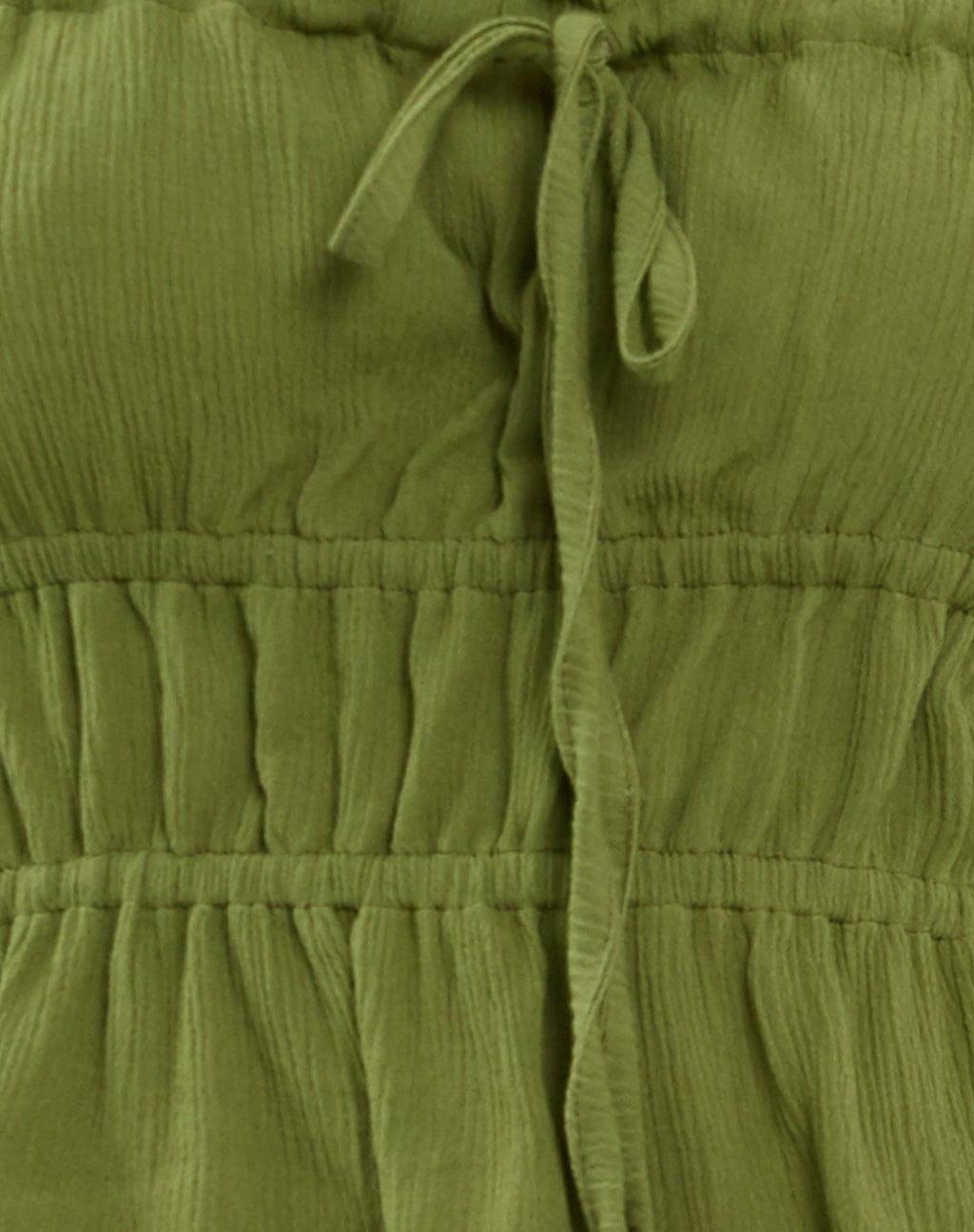 Cove Bandeau-Top in Crinkle Grün Sweet Pea