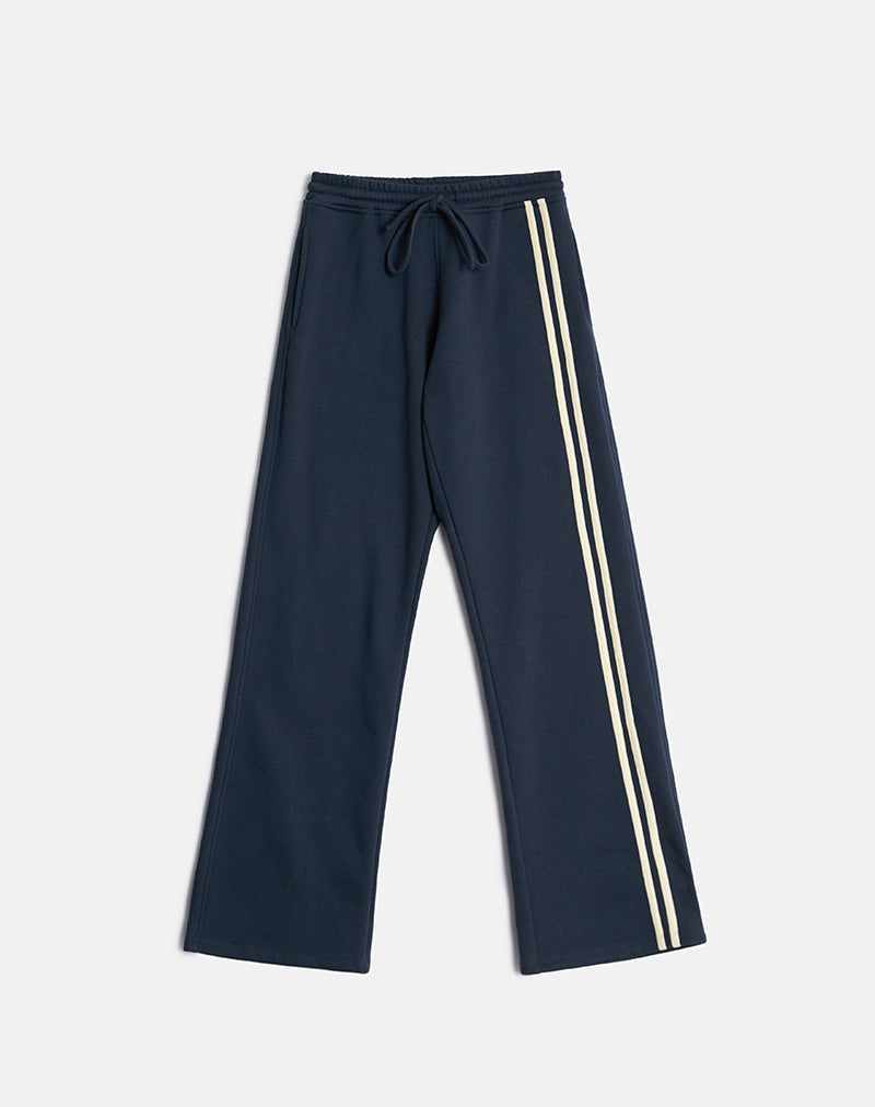 Image of Covero Jogger in Navy with Buttermilk Binding