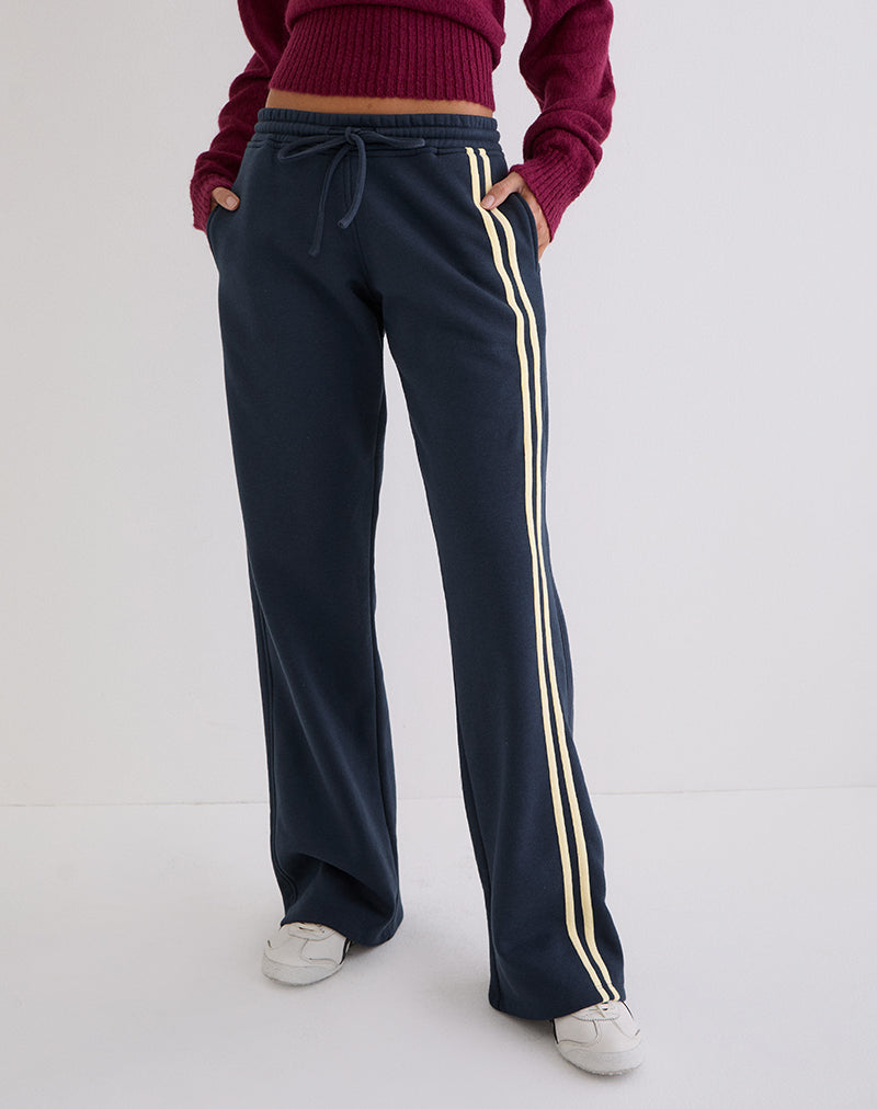 Image of Covero Jogger in Navy with Buttermilk Binding