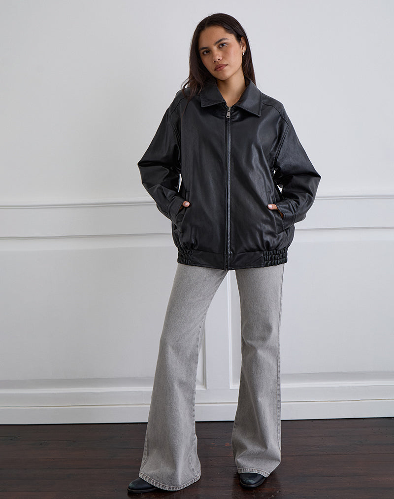 Image of Cavita Jacke aus PU Schwarz