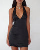Image of Coda Slip Dress aus Satin Schwarz