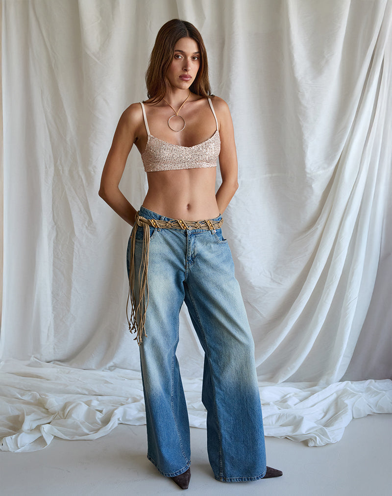 Bild von Daenerys Bralette in Pailletten-Bronze