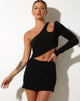 Bild von Guida Minirock aus Bubble Jersey Schwarz