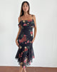 Image of Dansta Midikleid in Renaissance Rose Schwarz