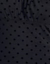 Basic Polka Schwarzer Flock