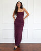 Image of Darsih Cami Maxikleid aus Paisley-Spitze Burgund