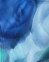 Abstrakt Floral Blau