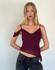 Bild von Davila Top aus Chiffon Burgundy