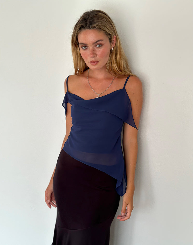 Bild von Davila Top aus Chiffon Ocean Storm