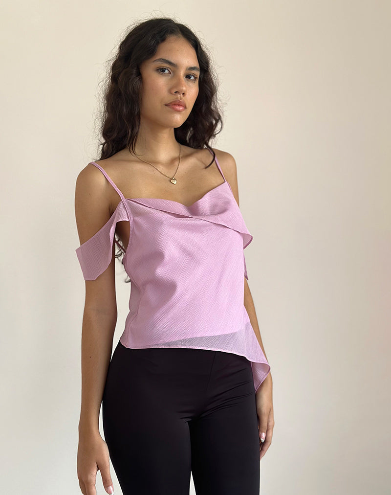 Bild von Davila Chiffon-Top in Rosa Schimmer