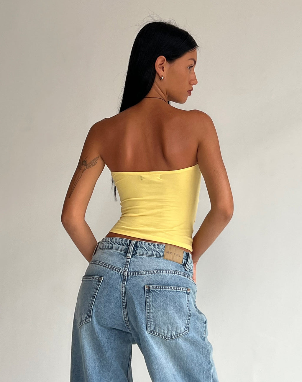 Dayu Bandeau-Kropfoberteil in Limonade