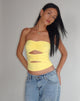 Bild von Dayu Bandeau Crop Top in Lemonade