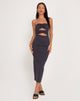 Image of Dayuna Bandeau Midikleid in Ocean Storm