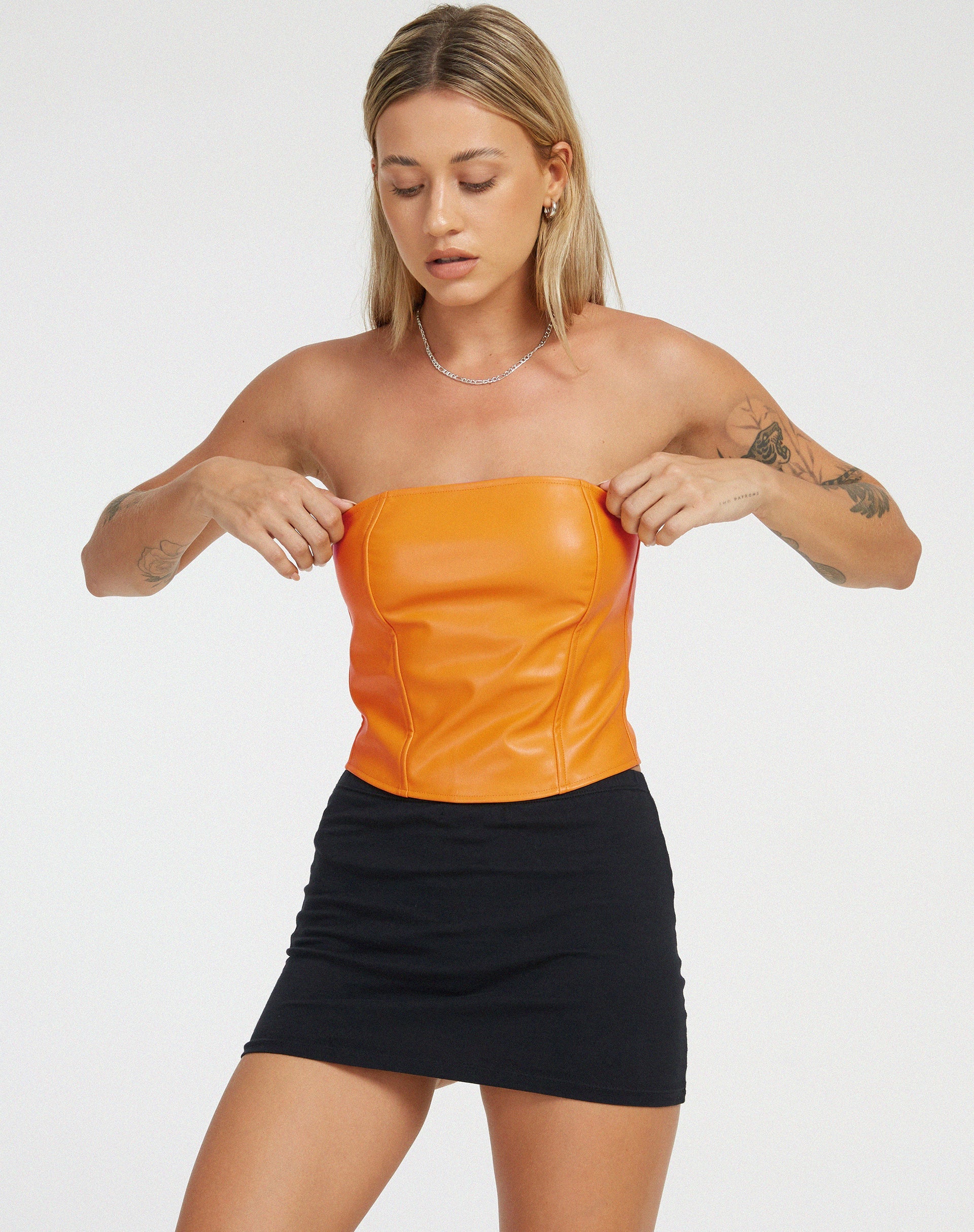 Abbildung von Dena Korsett-Top in PU Neon Orange